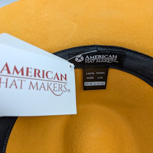Mustard Yellow Wide-Brim Fedora with Leopard Band main image 5